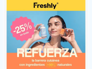 -25% de Descuento en Todo Freshly.