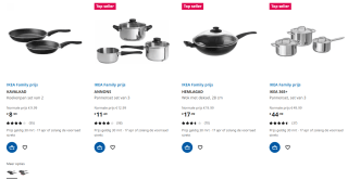 10% IKEA Family korting op alle pannen