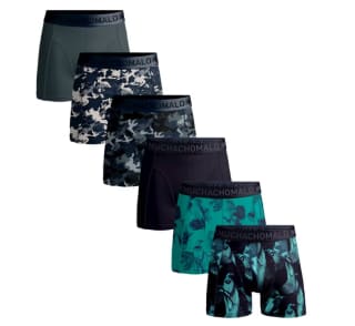 Heren 6-pack Muchachomalo Print Boxershorts voor €16,95 bij Ibood