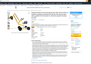 Stargo Excavador de arena de juguete por solo 37,22€
