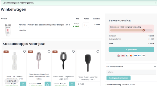 10% extra korting op alle nieuwe producten bij Haarshop