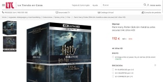 Pack Harry Potter Edición metálica porr 112€