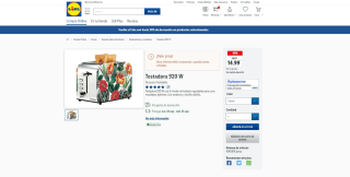 Tostadora 920 W modelo cactus por 14,99€