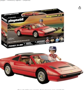 set PLAYMOBIL Famous Cars 71343 Magnum, P,I, Ferrari 308 GTS por 34,99€