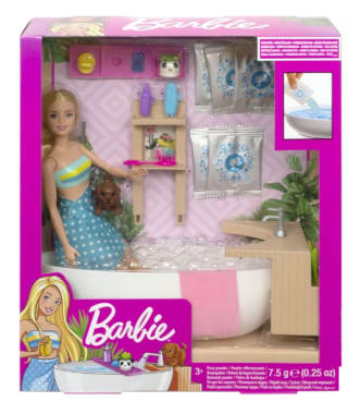Barbie Fizzy Bath set voor €12,99 bij Trekpleister