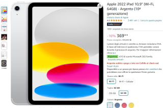 Apple Ipad 2022 64GB voor €369 via Amazon Italië