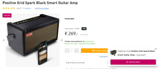 Positive Grid Spark Black Smart Guitar Amp voor €269 bij Baxshop