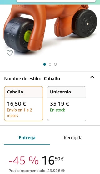 FEBER. Correpasillos en Forma de Caballo por 16,50€.