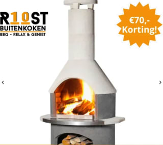 €70 korting op Buschbeck Wellington Betonnen BBQ Tuinhaard bij Roost buitenkoken