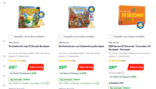 €5 Select korting op 999 games bij Bol