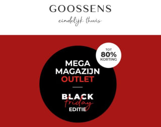 Tot 80% korting bij magazijn outlet van Goossens in Veghel 12 & 26 november en 10 december