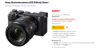Sony A7CR Body - Zwart voor €3.465,13 bij Bol