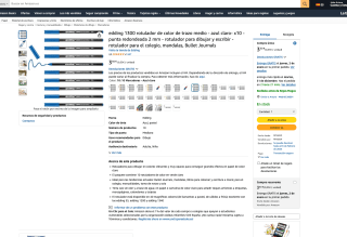 Edding 1300 rotulador de color trazo medio azul claro- x10 punta redondeada por 3,30€