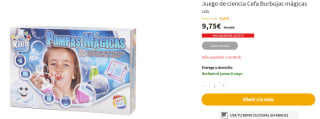 Juego de ciencia Burbujas mágicas por 9.75€