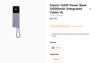 Power Bank Xiaomi 165W 10000mAh por $679