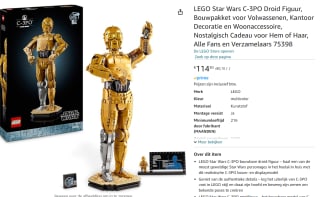 LEGO Star Wars – C-3PO™ – voor €114,30 bij Amazon