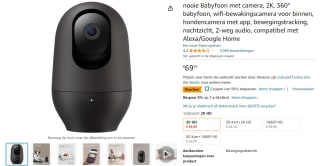 Nooie 360° babyfoon camera voor €35,59
