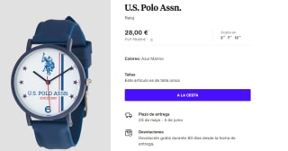 Reloj para Hombre U.S. Polo Assn. por 28€