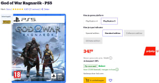 God of War Ragnarok voor €34,99 bij Bol.com