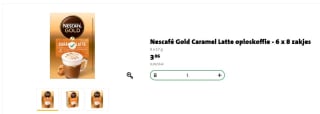 Prijsfout! Nescafé Gold Caramel Latte oploskoffie - 6 x 8 zakjes voor€3,06