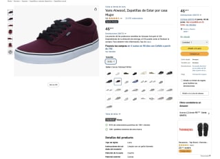 Zapatillas Vans Atwood de Estar por casa Mujer desde 46,43€