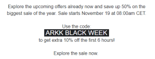 10% extra korting op de sale van Arkk Copenhagen op 19 november