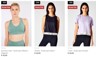 Sporttops aan 8€ bij Veritas