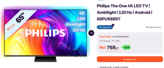 Philips 4K Ambilight Smart Android TV 65PUS888 voor €769 bij Ibood