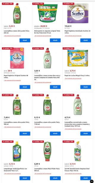 Recopilación -70% de Descuento en la Segunda Unidad desde Carrefour.