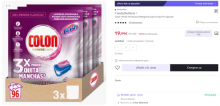 96 cápsulas Colon Vanish Advanced Detergente ropa por 19,99€ (cuenta nueva por 11,99€)