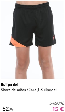 Prendas Bullpadel por 15€