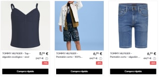 Hasta 90% descuento en ropa Tommy Hilfiger desde solo 2,50€