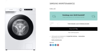 Samsung WW90T504AAWC wasmachine voor €461
