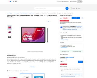 Tablet Lenovo M11 con lapiz 4GB 128GB a solo 135,15€