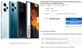 Xiaomi POCO F5 5G de 12GB/256GB por 349€