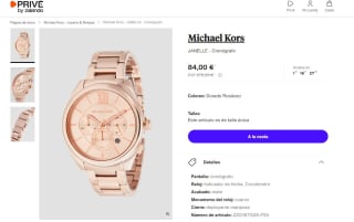 Reloj de mujer marca Michael Kors por 84€