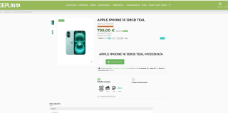 Iphone 16 128GB por tan solo 799€