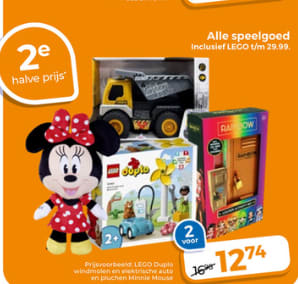 Alle speelgoed 2e halve prijs bij Trekpleister