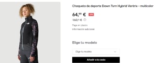 Chaqueta de Mujer The North Face Dawn Turn Hybrid Ventrix por 69.9€