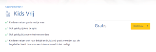 Gratis Kids Vrij Trein Abonnement voor kinderen van 4 t/m 11 jaar