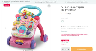 VTech 2 in 1 Baby Walker - Loopwagen Baby voor €28 bij Prenatal