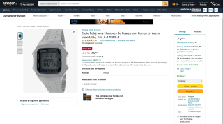 Reloj Casio A-178WA-1 por 23,60€
