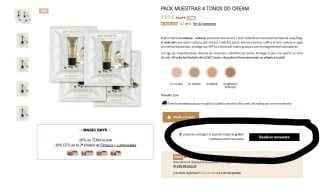 Pack de muestras gratis DD Cream Atashi