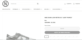 Basket Nike Dunk Low Retro SE ' Light Pumice ' à 69.99€