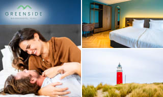 Overnachting in luxe kamer + ontbijt + gratis parkeren + wellness + late check-out bij 4* Hotel Greenside Texel voor €149 voor 2 personen via Social Deal