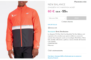 Chaqueta Deportiva de Hombre New Balance NYC MARATHON por 60€