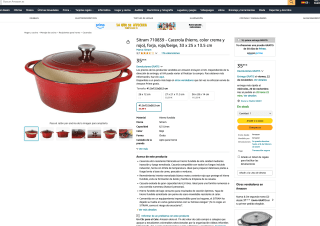 Carerola hierro fundido Sitram 6.5 litros por solo 35,99€