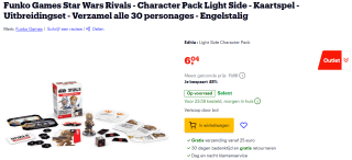 Funko Games Star Wars Rivals Light Side voor €6,04 bij Bol