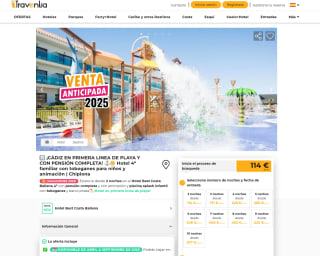 CÁDIZ EN PRIMERA LINEA DE PLAYA PENSIÓN COMPLETA Hotel 4* familiar con toboganes para niños y animación Chipiona desde 114€