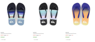 Quiksilver Chanclas playa y piscina por 6,55€
